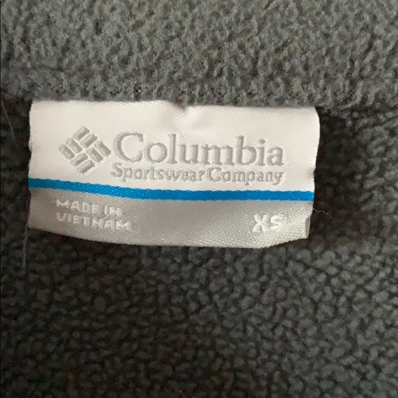 Grey Columbia zip up fleece jacket - Picture 4 of 4